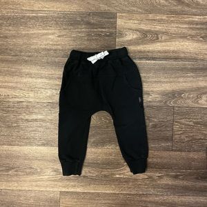 Little Bipsy- Black Joggers- 2-3T